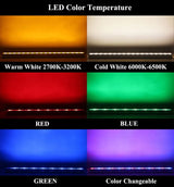 12w 50cm LED Wall Washer Light Linear Bar Floodlight Outdoor Wall Lamp Landscape Light IP65 Waterproof Pure/Warm White