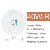 LED Lamp Chip SMD2835 Beads Smart IC 220V Input 6000K 4000K 7W 10W 18W 25W 36W 40W DIY Ceiling Source Light Board