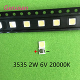200pcs FOR LCD TV repair LG led TV backlight strip lights with light-emitting diode 3535 SMD LED beads 6V LG 2W