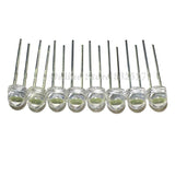 100pcs/lot white 5mm F5 Straw Hat LED Chandelier Crystal Lamp Beads Big Core Chip 6-7LM Light emitting diodes led DIY lights