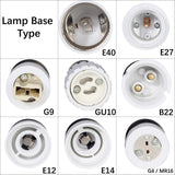E27 Male to E14 G9 E12 B22 G4 MR16 GU10 E40 Female Lamp Base Lamp Holder Converter Socket Adapter For LED Corn Bulb light