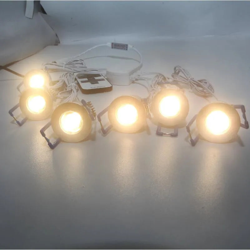 12W 18W Dimmable LED Downlight DC12V 6x2W 6x3W Spot Light for Home Showcase Kitchen Cupboard Roof Mall Cabinet Lamps