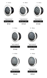 IP68 LED Underground Lamp 6W 9W 12W 15W 18W Recessed Stairs Flood Light Ground Spotlight Waterproof Outdoor Garden 220V 12V 24V