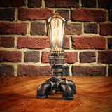 Vintage Industrial Water Pipe Fixture - Retro Metal Desk Light for Living Room Decor
