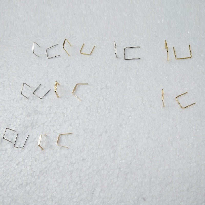 500pcs/lot 8~18mm single pin/double pin connector PARTS LAMP CRYSTAL PRISM BEAD CONNECTOR PINS BOW TIE lighting accessories