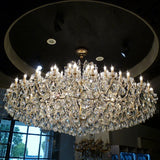 Duplex Crystal Chandelier Living Room Large Chandelier Villa European Hall Long Hanging Lighting Hotel Stair Light Fixture