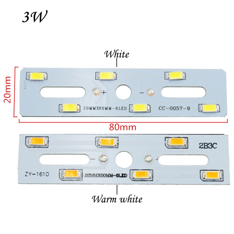 LED Chip 2W 3W 5W 240-280mA Constant Current Input SMD 5730 Light Bead Board 5pcs/lot SMD5730 Aluminum Lamp plate For LED Bulb