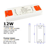 12V Power Supply 24 Volts 6W 12 Watt 15W 30W 50W 60 Watt Transformer 220V 12V LED Driver 12 Volt Power Supply for LED Strip Tape