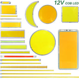 Sumbulbs 12V COB LED Light Source (2W–200W) - Round & Strip COB Lamp Chips