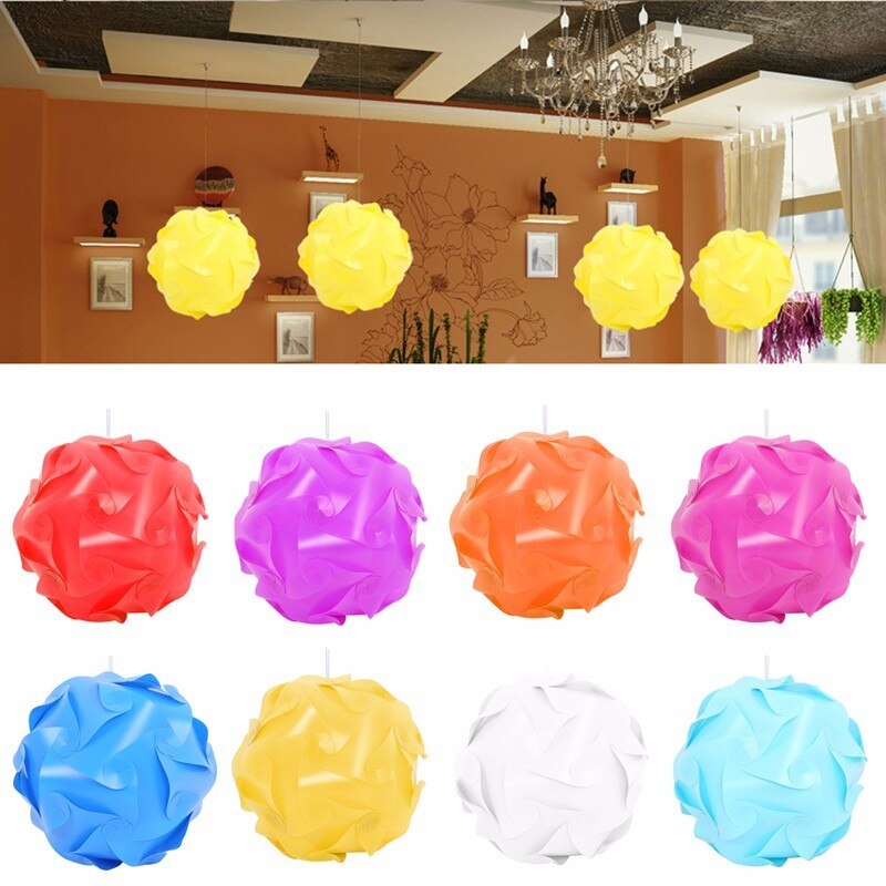 Modern Ceiling Lampshade Elements IQ Puzzle Jigsaw Lamp Shade Creative DIY Chandelier Light