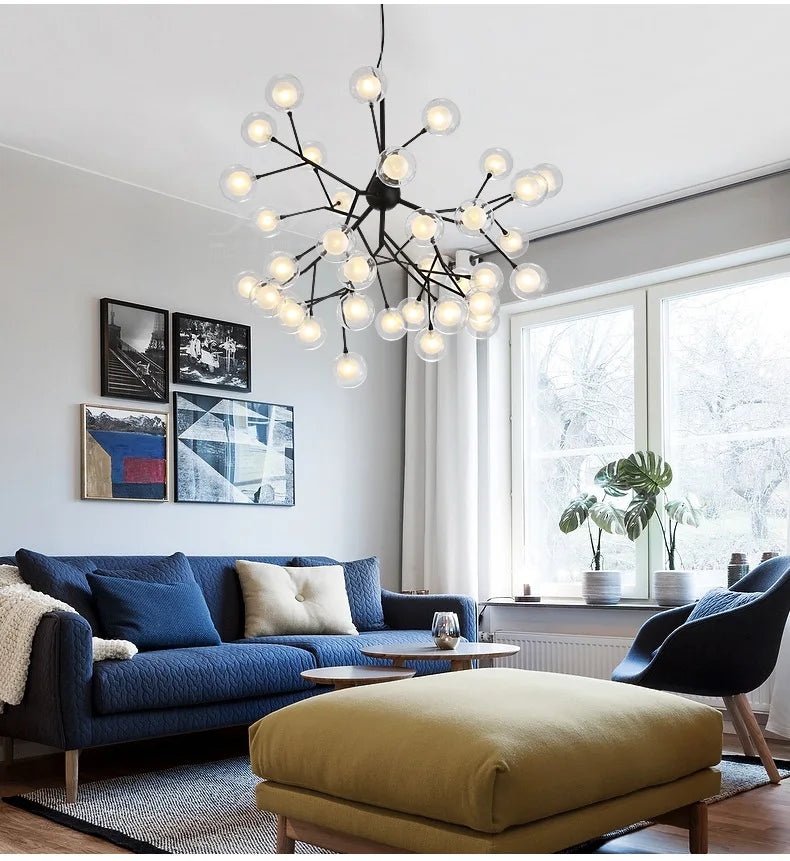 New Modern LED Firefly Chandelier light stylish tree branch chandelier lamp decorative ceiling chandelies hanging Led Lighting