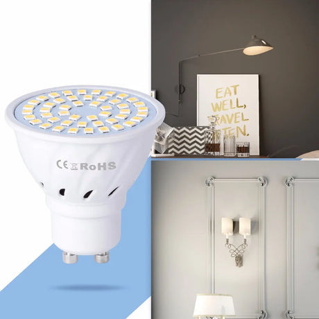 GU10 LED E27 Lamp E14 Spotlight Bulb 48 60 80leds Lampasas 220V GU 10 bombils' led MR16 gu5.3 Lampasas Spot light B22 5W 7W 9W