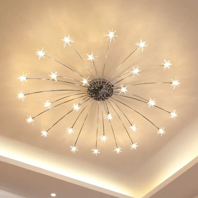 Postmodern Creative Chandeliers  Personality Bedroom Children's Room Study Room Starry LED G4 Chandeliers Decorative Lighting