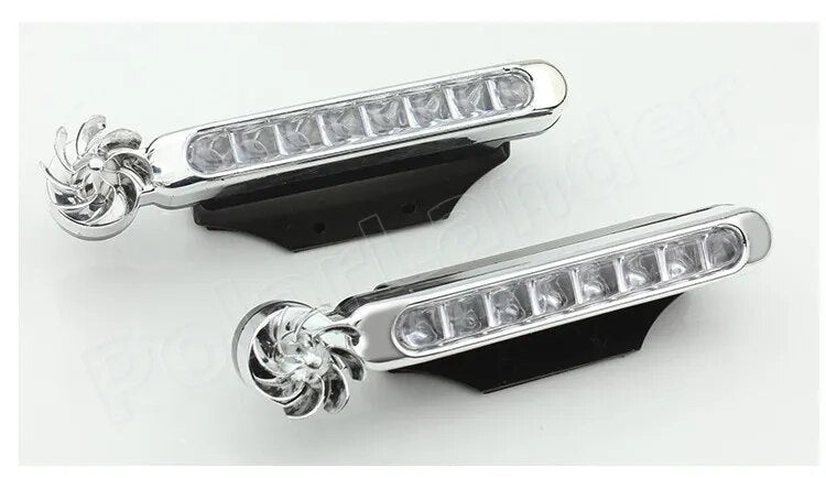best selling 2pcs/lot 0.48W 12V 24V LED Daytime Running Light Car Driving light Lamp White wind power