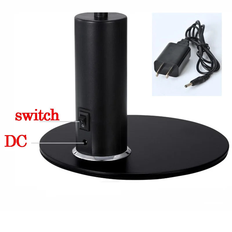 Desk Lamp Led Light USB DC 10Led Black Modern Night Lights Bedside Table Lamps For Student Reading Book Office Working Lighting