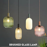 Nordic Retro restaurant colorfull Glass pendant lights Creative living room Lamp Simple bedside lamp LED E27 light