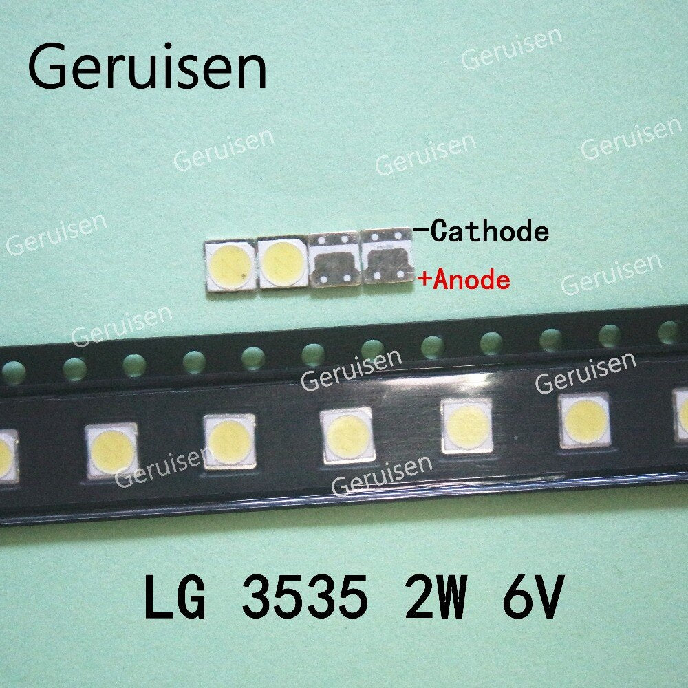 200pcs FOR LCD TV repair LG led TV backlight strip lights with light-emitting diode 3535 SMD LED beads 6V LG 2W