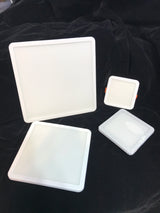 AC 85-265V Ultra Thin Round/Square LED Panel Light 6W 8W 15W 20W Aluminum Ceiling Recessed Downlight open hole adjustable White