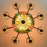 LED E27 Tiffany Glass Alloy LED Lamp LED Light Pendant Lights Pendant Lamp Pendant Light for Dining Room Foyer