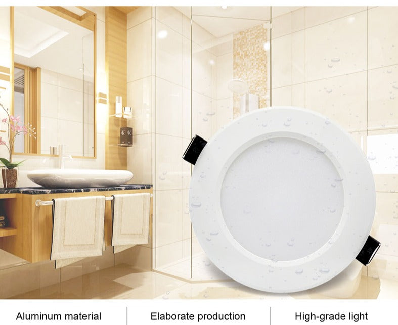 Waterproof Dimmable LED Downlight 5W 7W 9W 12W 15W 18W Recessed Spot Light Ceiling Lamp Home Indoor Lighting AC 220V 230V