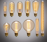 Edison Bulb E27 Incandescent Retro Lamp 40W 220V ST64 A19 T45 T10 G80 G95 Antique Vintage Bulb Edison Lamp filament Light bulb