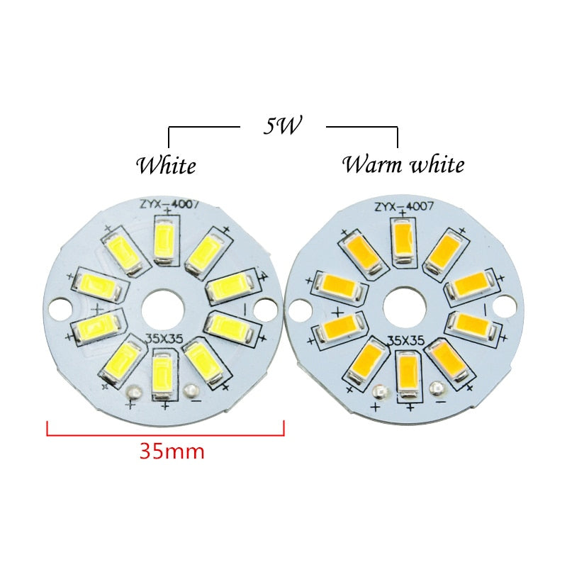 LED Chip 2W 3W 5W 240-280mA Constant Current Input SMD 5730 Light Bead Board 5pcs/lot SMD5730 Aluminum Lamp plate For LED Bulb