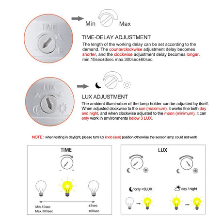 E27 Lamp Base with PIR Motion Sensor
