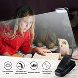 Adjustable LED Book Light With Goosenecks Clip 5 LEDs AAA Battery Powered Flexible Night Reading Desk Lamp Notebook Cool White