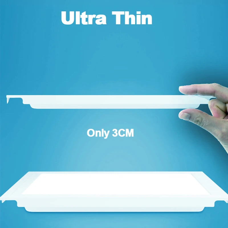 Ultra-Thin 20W LED Panel Light (30x30cm / 300x300mm) - 220V Surface Mounted Square Flat Ceiling Lighting Fixture