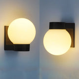 Modern Ball Outdoor Wall Lamp Garden Glass Balcony Aisle Step Lights Corridor Street Garden Fence Park Lighting Built lamp