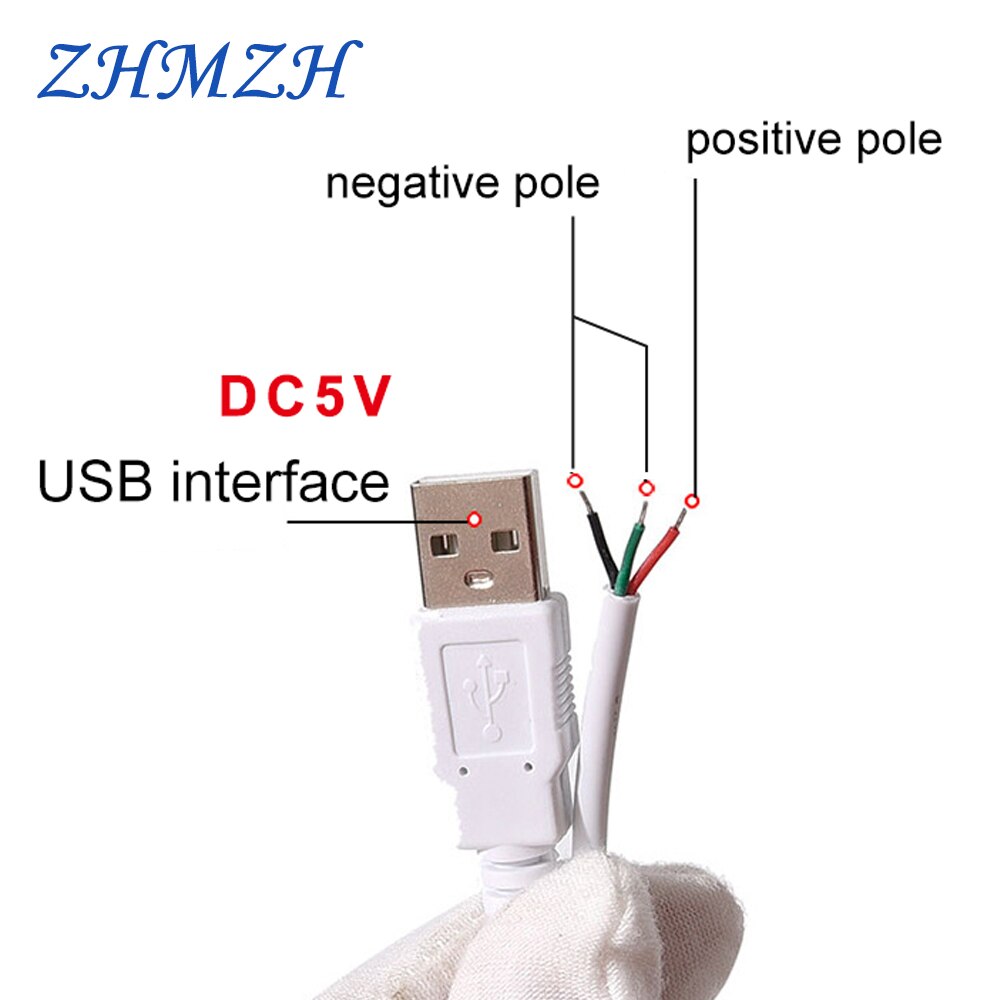 LED Dimmer USB Port Power Supply Line Dimming Color-matching Extension Cable With ON OFF Switch Adapter For LED Light Bulb