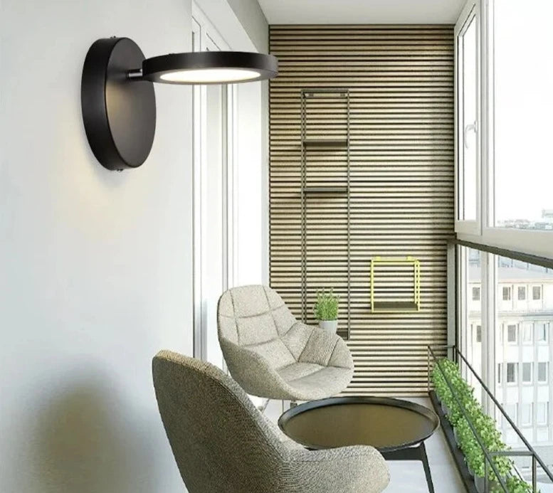 Mini Fashion LED Wall Lights For Home Iron Modern Wall Lamps Circular Wand lamp Home Lighting Fixtures Bedroom Stair Light