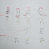 500pcs/lot 8~18mm single pin/double pin connector PARTS LAMP CRYSTAL PRISM BEAD CONNECTOR PINS BOW TIE lighting accessories