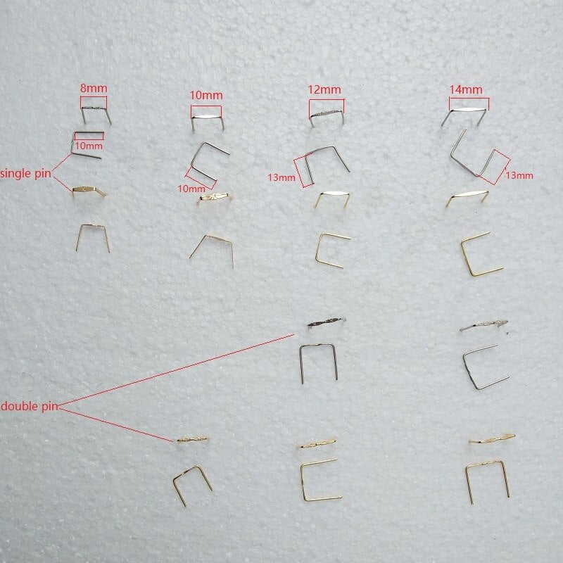 500pcs/lot 8~18mm single pin/double pin connector PARTS LAMP CRYSTAL PRISM BEAD CONNECTOR PINS BOW TIE lighting accessories