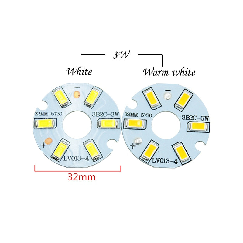 LED Chip 2W 3W 5W 240-280mA Constant Current Input SMD 5730 Light Bead Board 5pcs/lot SMD5730 Aluminum Lamp plate For LED Bulb