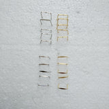 500pcs/lot 8~18mm single pin/double pin connector PARTS LAMP CRYSTAL PRISM BEAD CONNECTOR PINS BOW TIE lighting accessories