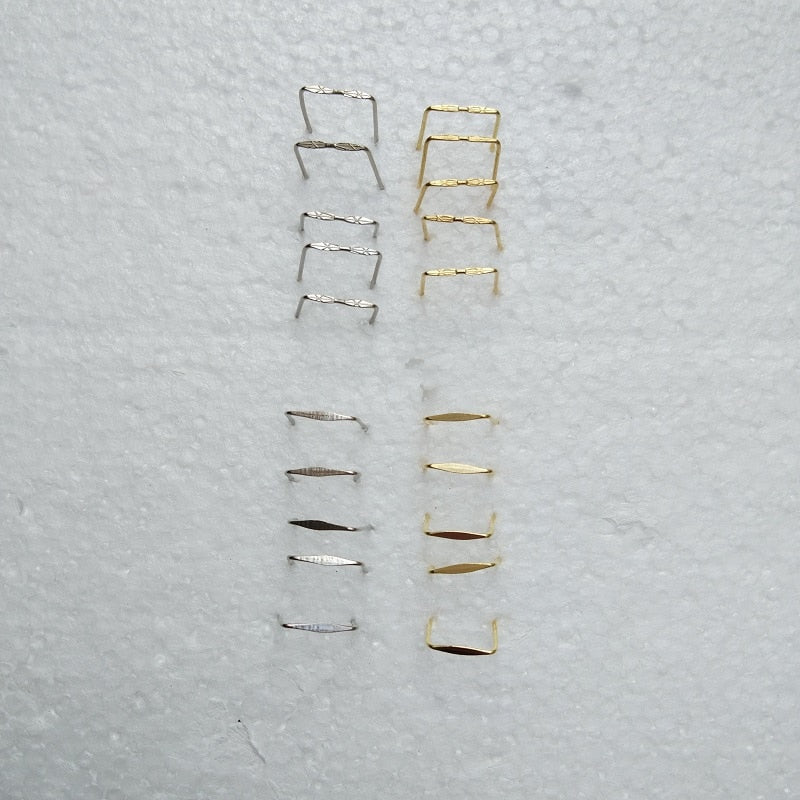 500pcs/lot 8~18mm single pin/double pin connector PARTS LAMP CRYSTAL PRISM BEAD CONNECTOR PINS BOW TIE lighting accessories