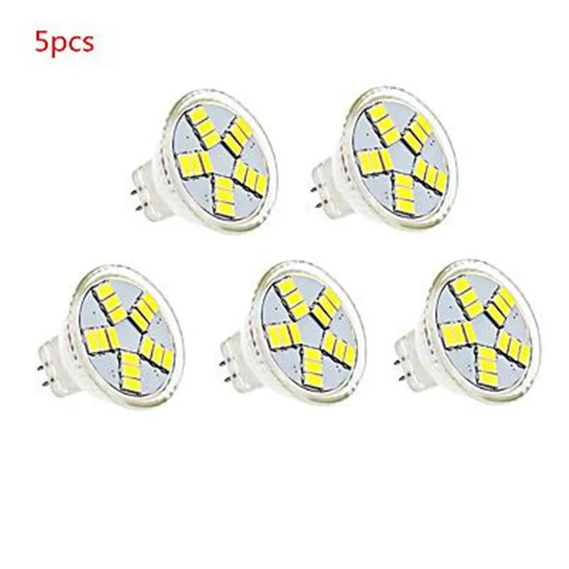 5pcs/lot Spotlight Bulb DC12V MR11/GU4 Warm/Cold White 2W/3W/5W LED Lamp For Ceiling Lights/Studio Light