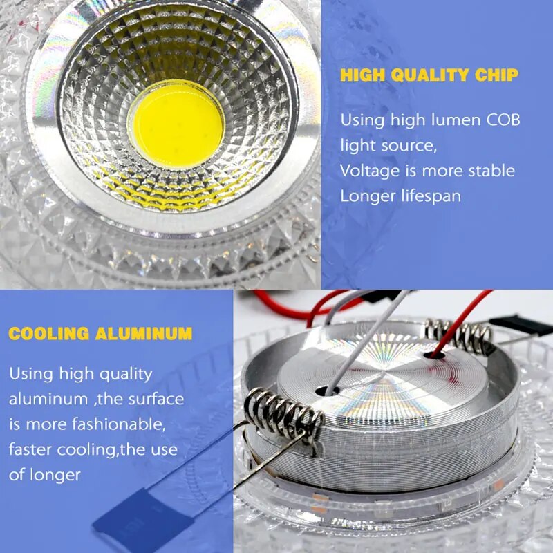 10pcs/lot Ultra Slim Round Concealed Color phantom LED Panel Light 3W 5W 7W 9W Lamp Acrylic Downlight AC110 220V indoor light