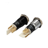 FILN 14mm 12v 24v symbol dash panel warning light indicator lamp metal car boat led dashboard indicator light signal lamp black