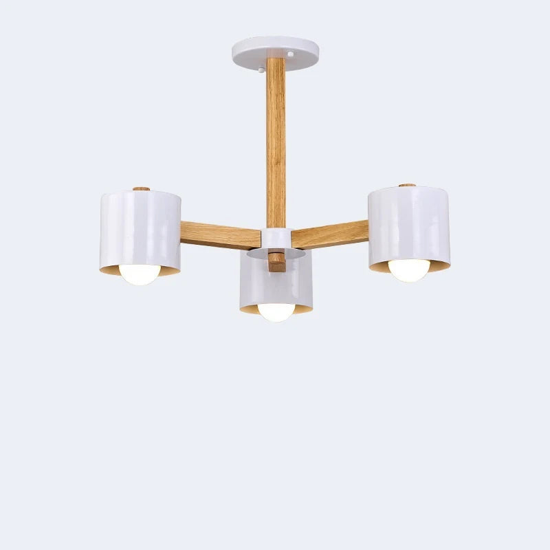 Nordic Simple Personality Creative  Living Room Lights Oak Macaron Home Lighting Chandeliers Restaurant / Bedroom / Study E 27