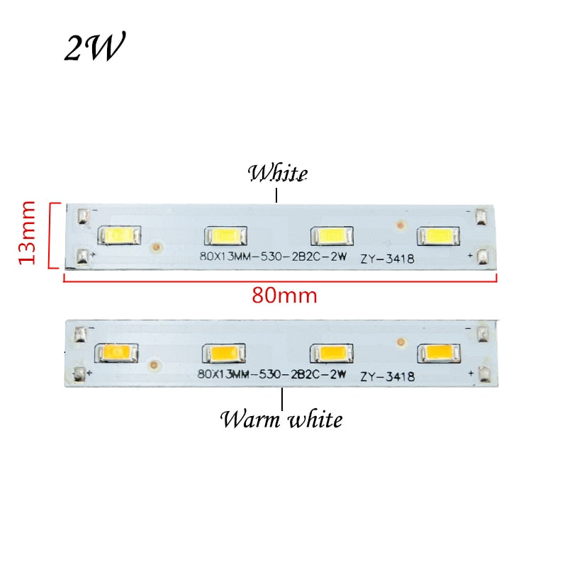 LED Chip 2W 3W 5W 240-280mA Constant Current Input SMD 5730 Light Bead Board 5pcs/lot SMD5730 Aluminum Lamp plate For LED Bulb