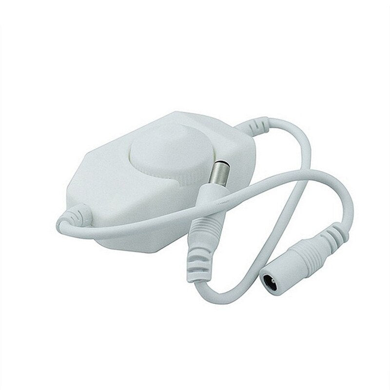 Premium 12V DC 0-100% PWM Manual Knob LED Dimmer Switch for LED Strip Light Black Stylish Lighting Accessories Dimmers Switch