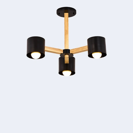 Nordic Simple Personality Creative  Living Room Lights Oak Macaron Home Lighting Chandeliers Restaurant / Bedroom / Study E 27