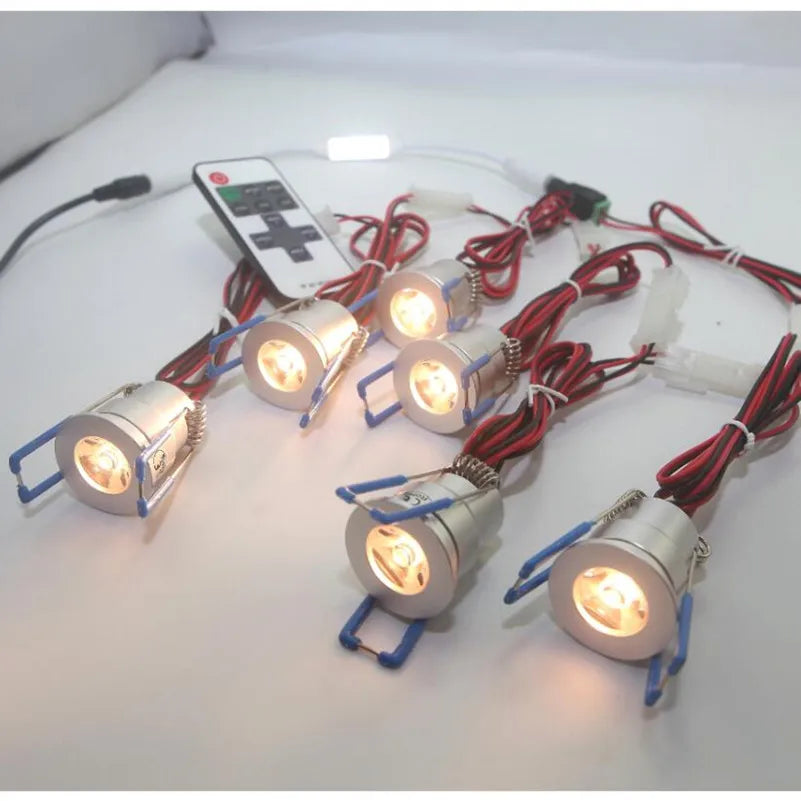 12W 18W Dimmable LED Downlight DC12V 6x2W 6x3W Spot Light for Home Showcase Kitchen Cupboard Roof Mall Cabinet Lamps