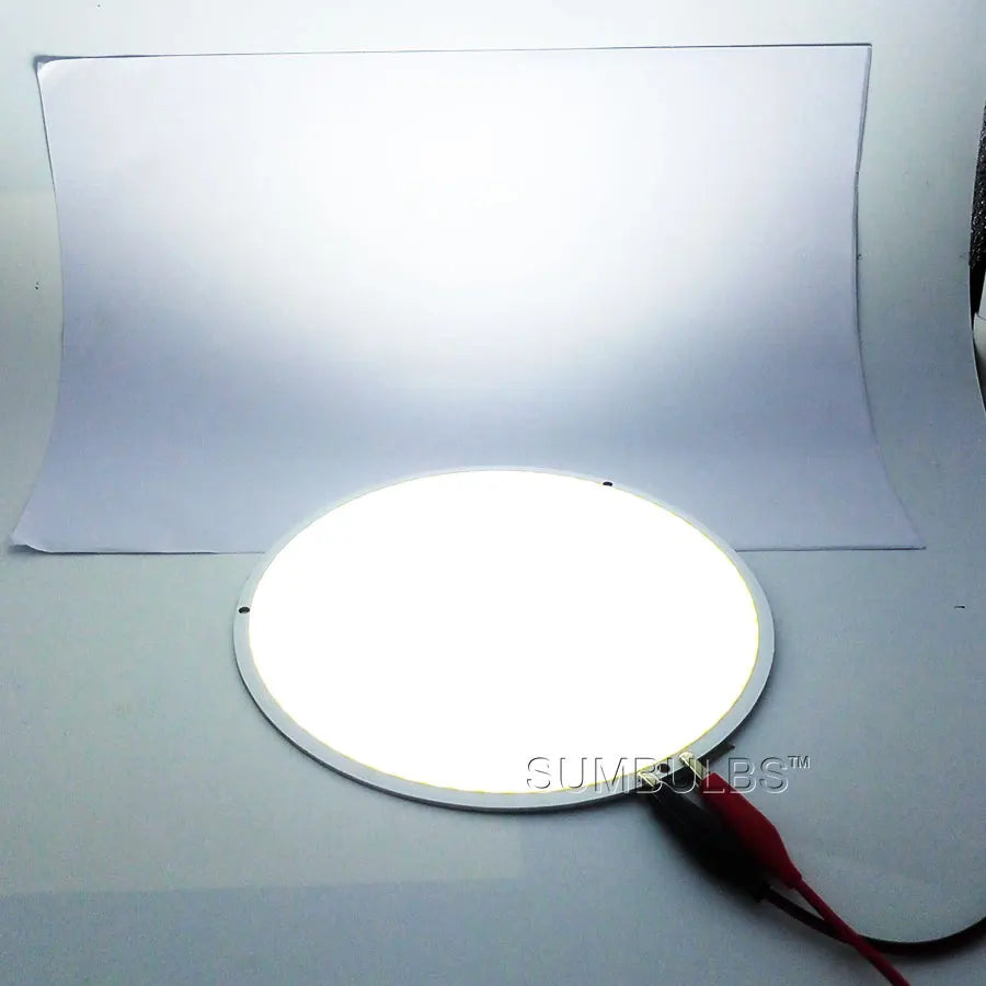 Ultra-Bright Round COB LED Light Chip (108mm/160mm, 50W/200W, DC 12V–14V)