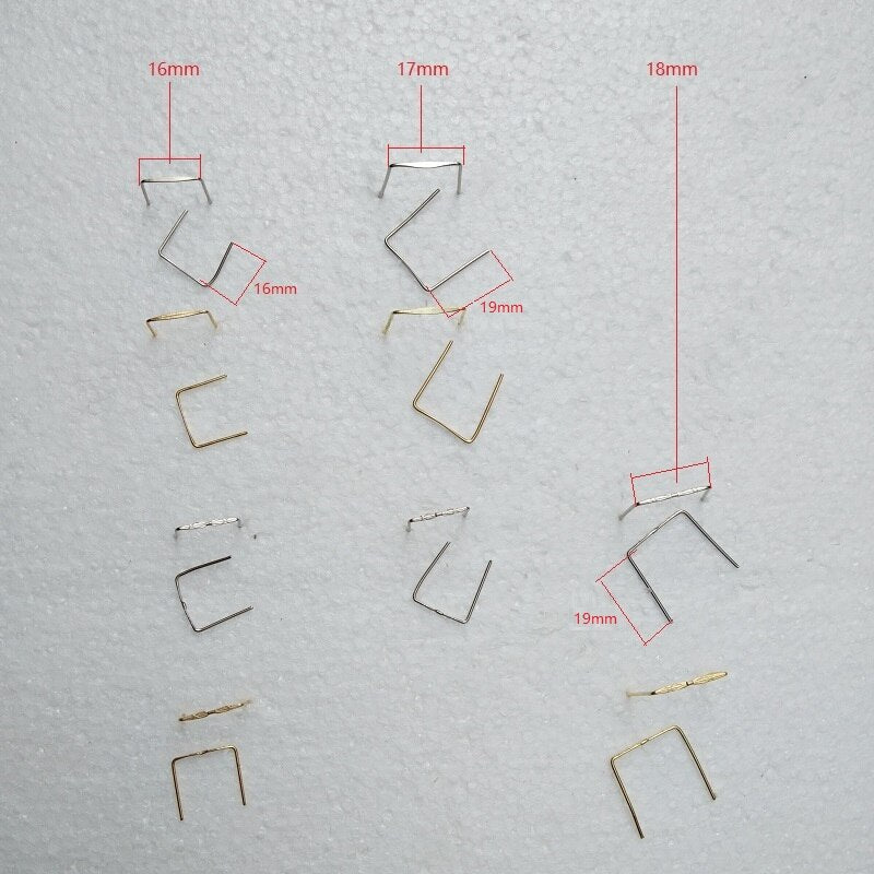 500pcs/lot 8~18mm single pin/double pin connector PARTS LAMP CRYSTAL PRISM BEAD CONNECTOR PINS BOW TIE lighting accessories