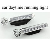 best selling 2pcs/lot 0.48W 12V 24V LED Daytime Running Light Car Driving light Lamp White wind power