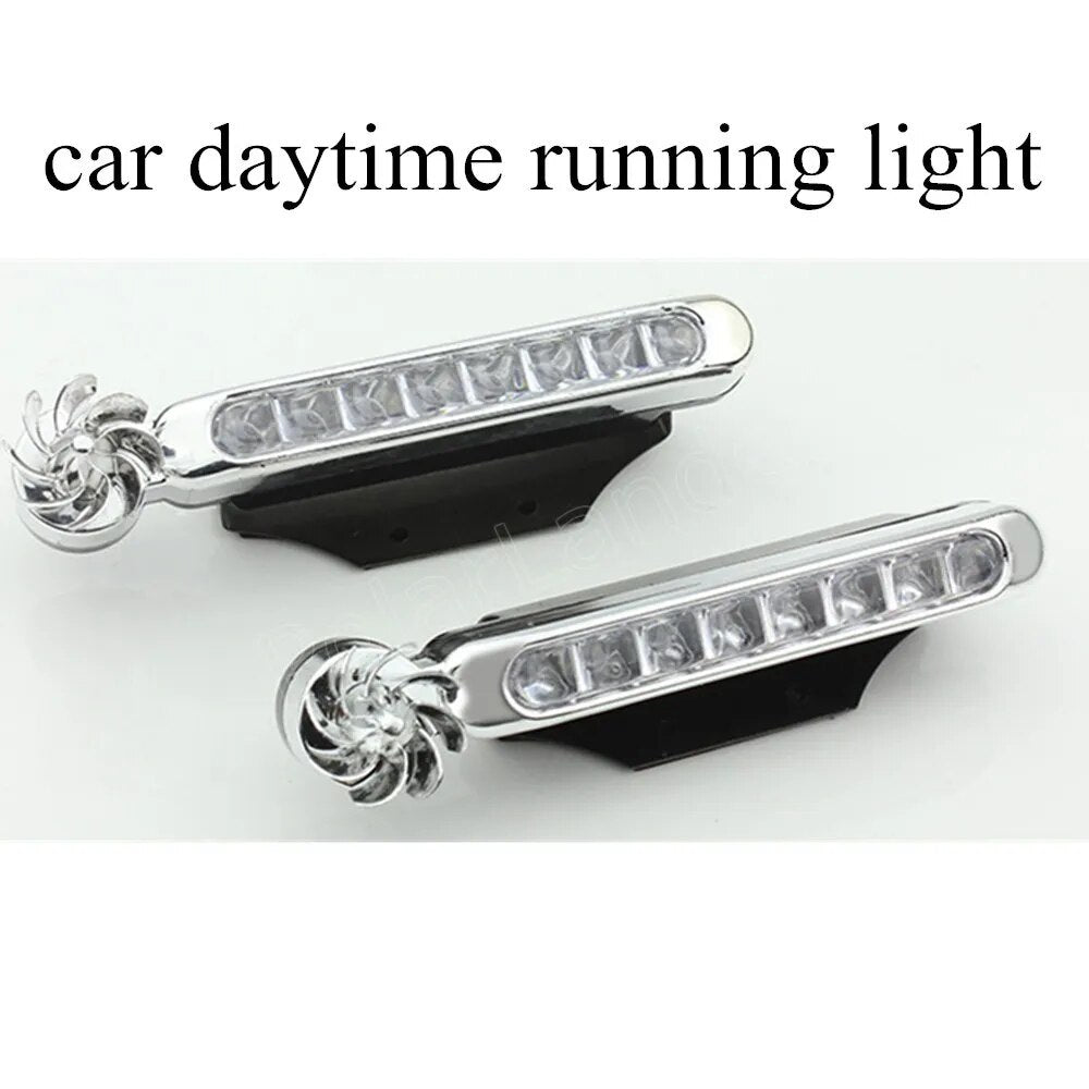 best selling 2pcs/lot 0.48W 12V 24V LED Daytime Running Light Car Driving light Lamp White wind power