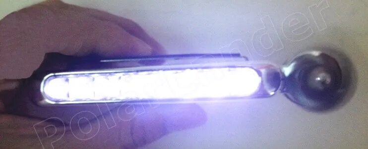 best selling 2pcs/lot 0.48W 12V 24V LED Daytime Running Light Car Driving light Lamp White wind power